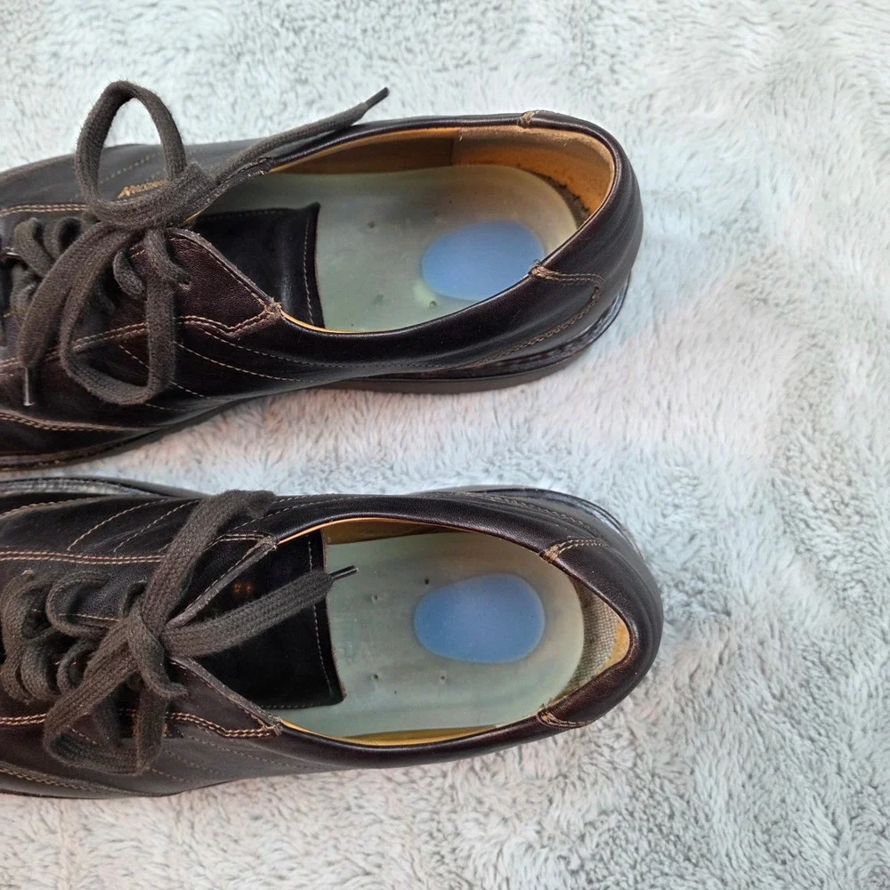 Mephisto Leather Walking Shoes Men 8.5 Dark Brown Oxford Portugal 07 6301 31 382